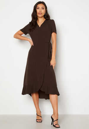Short Sleeve Wrap Dress
