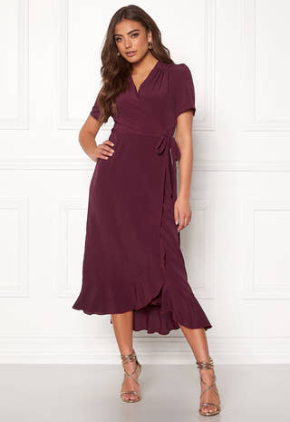 Short Sleeve Wrap Dress