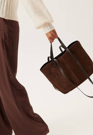 Nola Suede Handbag