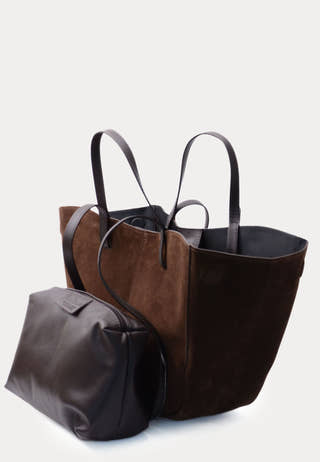 Nola XL Suede Handbag