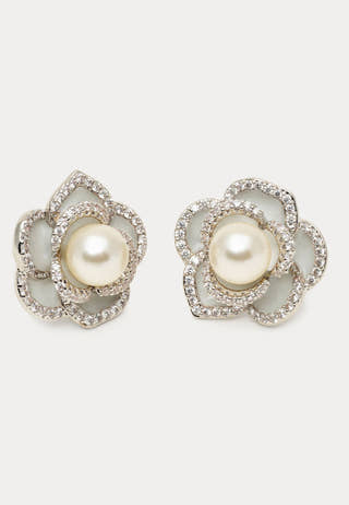 Coco Rose Earrings - Ivory Mist