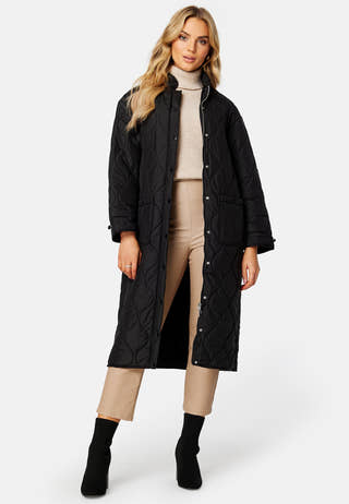 Line Long Quilted Jacket