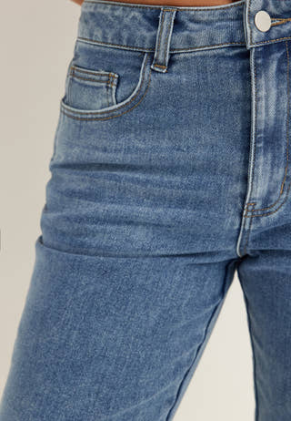 Objcaro Mw Slim Short Jeans