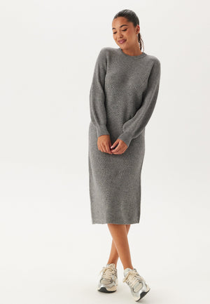 Objditte Re L/S Knit Midi Dress