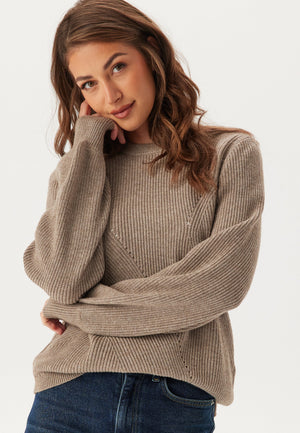 Objditte Re L/S KNIT PULLOVER