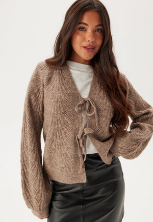 Objflora Re L/S KNIT CARDIGAN
