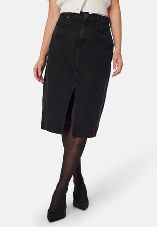 Objharlow Midi Denim Skirt