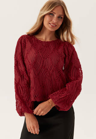 Objlucie L/S RE O-NECK TOP