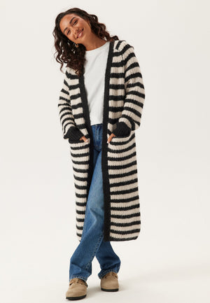Objmilu Ls Lo Long Knit Cardig