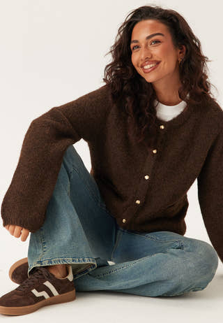 Objsaggia Re L/S KNIT CARDIGAN