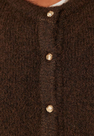 Objsaggia Re L/S KNIT CARDIGAN