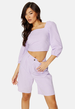 Caro 3/4 Balloon Linen Blend Top