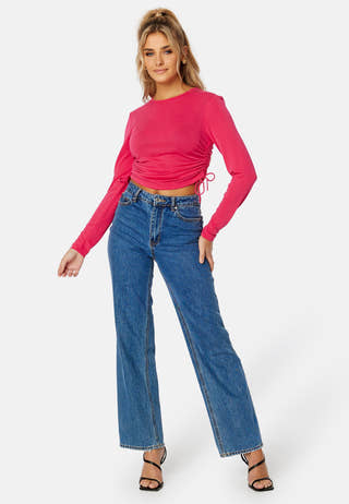 Free L/S Ruching Top