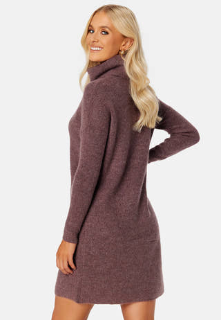 Jana L/S Cowlnck Dress
