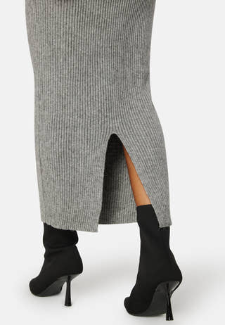 Katia Puff Long Slit Dress