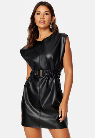 Lina Faux Leather Dress