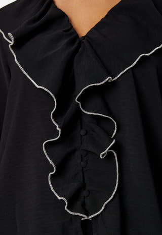 Lise Contrast Frill Shirt