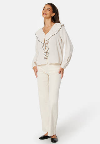 Lise Contrast Frill Shirt