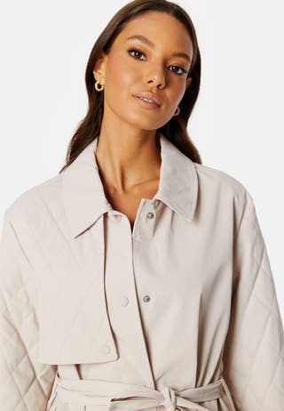 Lyng Mix Quiltted Trenchcoat