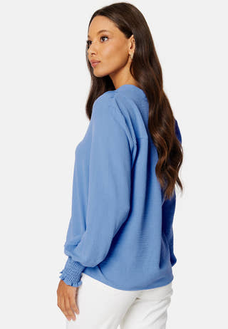 Onlmette V-Neck Smock Top