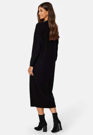 New Tessa L/S Midi V-Neck Dress