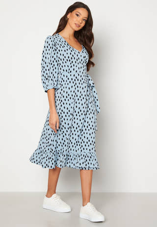 Oliva Wrap Midi Dress