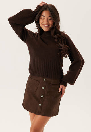 Onlamazing-stina Faux Suede Skirt