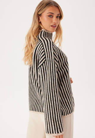 Onlgro Life Ls Stripe High Nec