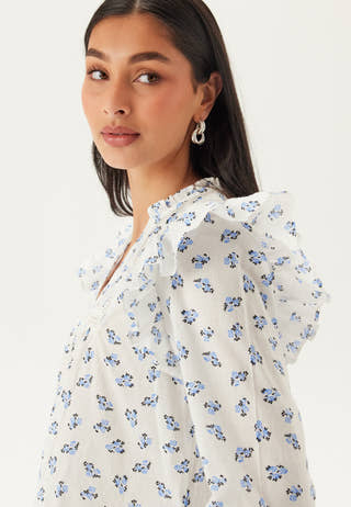 Onlidris Ls Frill Tape Top