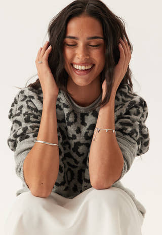 Onljade Animal Ls O-neck Knt