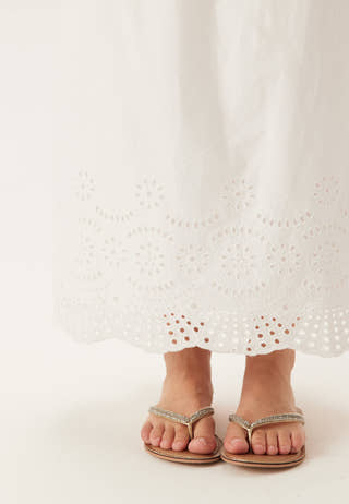 Onllou Life Emb Long Skirt