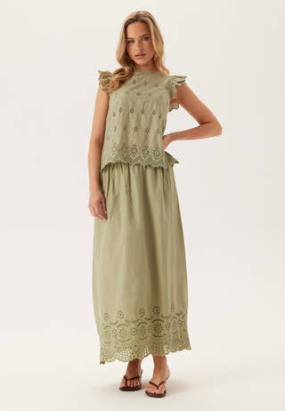 Onllou Life Emb Long Skirt