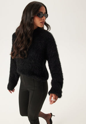 Onllulu Ls Rib Highneck Cc Knt