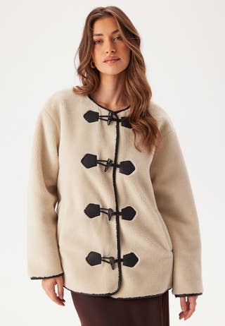 Onlmali Faux Fur Duffle Coat