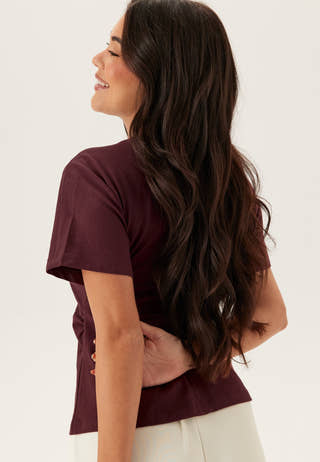 Onlmarie Life S/S RUCHING TOP