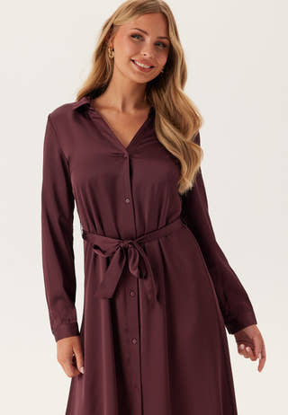 Onlmika Vis Satin L/S LONG DRE