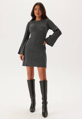 Onlmonica Ls O-neck Dress Knt