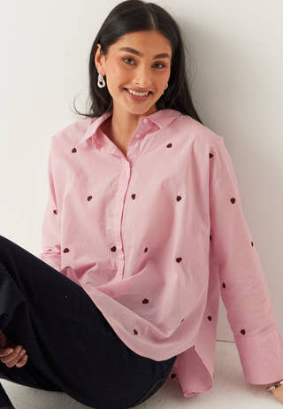 Onlnew Lina Grace Ls Emb Shirt