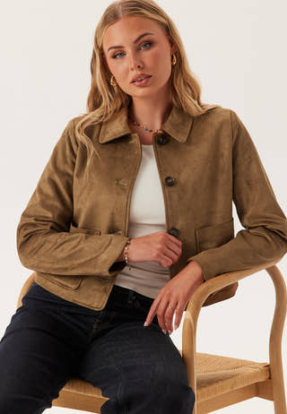 Onltulip Life Faux Suede Jacke