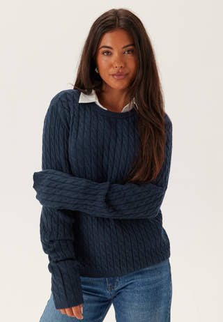 Pcfia Ls Cable Knit