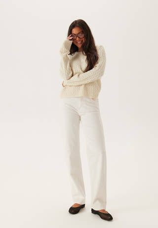 Pcfia Ls Cable Knit