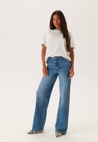 Pcsilke Mw Wide Jeans