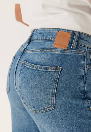 Pcsilke Mw Wide Jeans