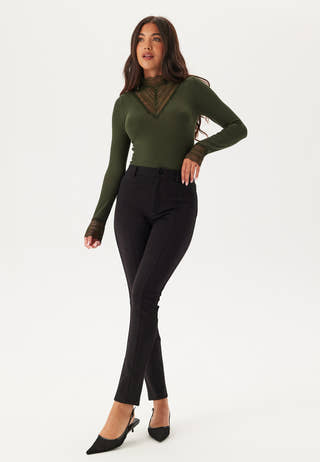 Onltilde L/S High Neck Lace Top JRS