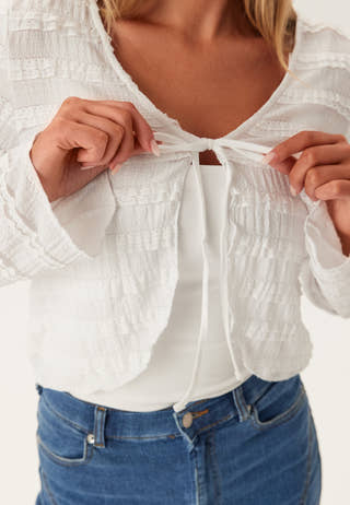 Pcanine Ls Tie Top