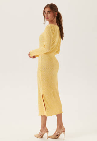Pcflora Ls Midi Dress