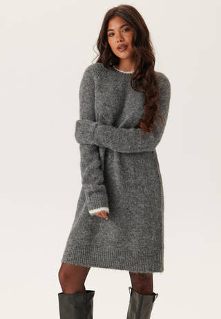 Pcivy Ls Contrast Knit Dress