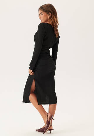 Pcjamal Ls Midi Rouching Dress