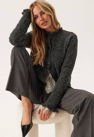 Pcjasmijn Ls O-neck Knit Cardigan