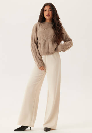 Pcjenna Ls O-neck Cable Knit